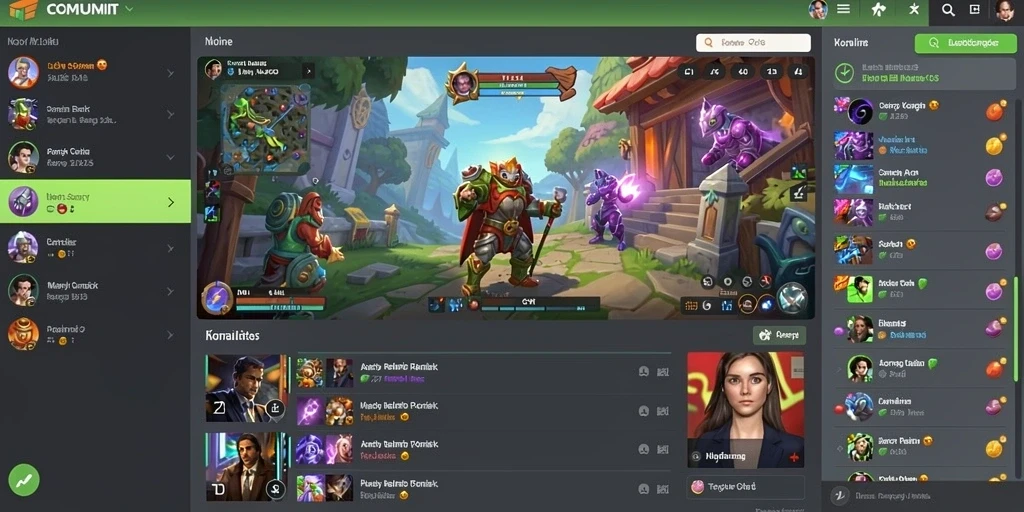Fitur chat yang memungkinkan interaksi antar pemain.